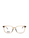 Hugo Boss Rectangle-frame Glasses In Yellow