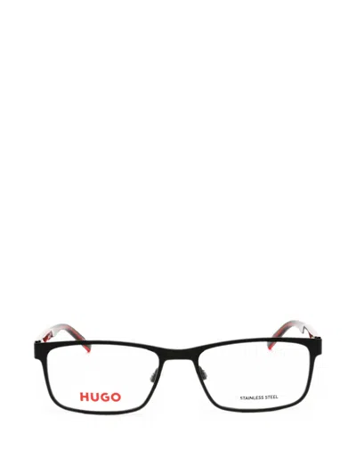 Hugo Boss Rectangle-frame Glasses In Brown