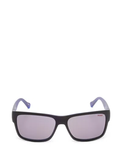 Hugo Boss Rectangle-frame Sunglasses In Purple
