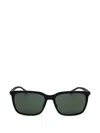Hugo Boss Rectangle-frame Sunglasses In Black