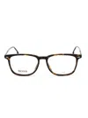 Hugo Boss Rectangular Men's Eyeglasses For Modern Elegance In Brown