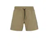 Hugo Boss Recycled-material Swim Shorts With Signature Stripe And Logo In Multi