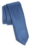 Hugo Boss Recycled Polyester Tie In Blue