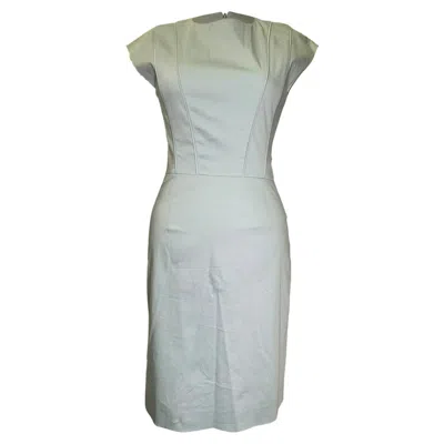 Hugo Boss Red Label Midi Dress In Light Blue Cotton