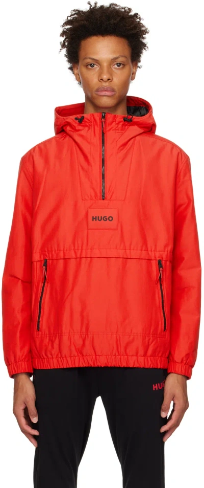 Hugo Boss Red Patch Jacket In Open Pink 693