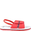 Hugo Boss Red Sandals For Boy With Blue Logo In Red