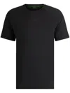 Hugo Boss Porsche X Boss Mercerised-cotton T-shirt With Special Branding In Black