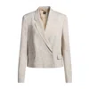 Hugo Boss Regular-fit Blazer In Melange Stretch Fabric In Multi