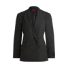 Hugo Boss Regular-fit Blazer In Pinstripe Stretch Material In Multi