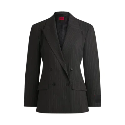 HUGO BOSS REGULAR-FIT BLAZER IN PINSTRIPE STRETCH MATERIAL