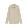 Hugo Boss Regular-fit Blouse In Satin In Neutral