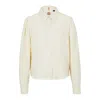 Hugo Boss Regular-fit Blouse With Popper Closures And Point Collar In White