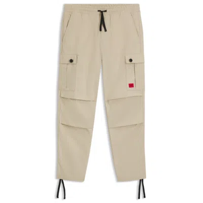 HUGO BOSS REGULAR-FIT CARGO TROUSERS IN RIPSTOP COTTON