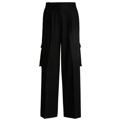 HUGO BOSS REGULAR-FIT CARGO TROUSERS IN STRETCH MATERIAL