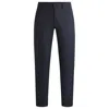 Hugo Boss Boss Perin Linen Blend Drawstring Pants In Blue