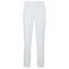 Hugo Boss Regular-fit Chinos With Hidden Drawcord And Tapered Leg In White