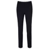 Hugo Boss Cropped Regular-fit Trousers In Wool In Blue