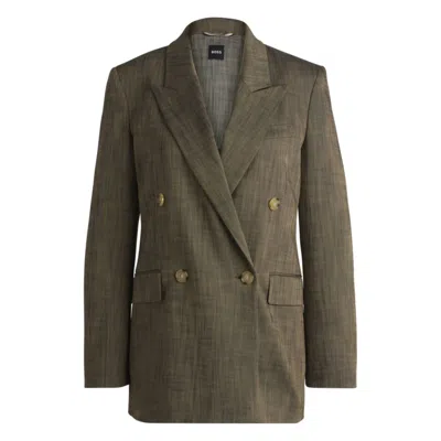 HUGO BOSS REGULAR-FIT DOUBLE-BREASTED BLAZER