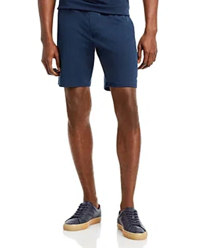 Hugo Boss Regular Fit Drawstring Shorts In Dark Blue