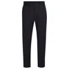 Hugo Boss Regular-fit Formal Pants In Virgin Wool In Blue