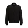 Hugo Boss Regular-fit Jacket In Bi-stretch Fabric In Black