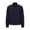 Hugo Boss Regular-fit Jacket In Bi-stretch Fabric In Blue