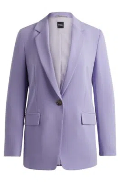 HUGO BOSS REGULAR-FIT JACKET IN CREASE-RESISTANT CREPE