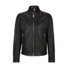 HUGO BOSS REGULAR-FIT JACKET IN GRAINED LEATHER