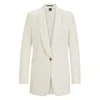 Hugo Boss Regular-fit Jacket In Performance-stretch Fabric In Beige