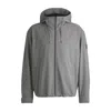 Hugo Boss Regular-fit Jacket In Performance-stretch Material In Grey
