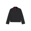 Hugo Boss Regular-fit Jacket In Stretch Cotton In Black