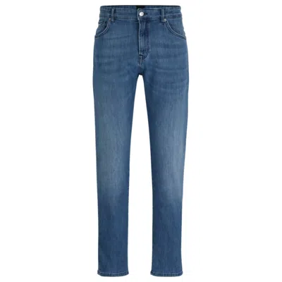 Hugo Boss Regular-fit Jeans In Blue Comfort-stretch Denim