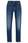 Hugo Boss Maine Regular-fit Jeans In Blue Soft-motion Denim In Dark Blue