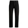 Hugo Boss Regular-fit Jeans In Cotton Denim In Grey