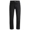 Hugo Boss Regular-fit Jeans In Dark-gray Denim In Grey