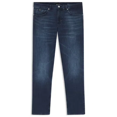 HUGO BOSS REGULAR-FIT JEANS IN SUPER-SOFT STRETCH DENIM