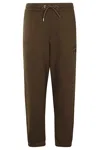 Hugo Boss Regular Fit Jogging Pants With Adjustable Drawstring In Brown