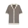 Hugo Boss Regular-fit Knit Cardigan In Cotton In Gray