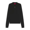 Hugo Boss Regular-fit Knit Jacket With Zip Front