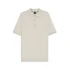 Hugo Boss Boss Ivory Polo Shirt With Half-zip In White