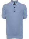 Hugo Boss Boss Camel Classic Blue Cotton Polo In Blue