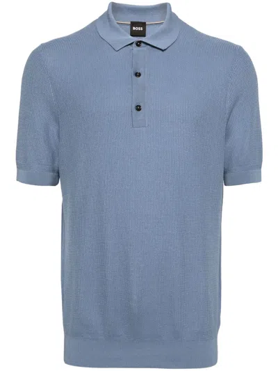 Hugo Boss Boss Camel Classic Blue Cotton Polo