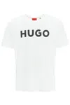 Hugo Boss Cotton-jersey T-shirt With Herringbone Logo In Yellow Cream