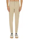 Hugo Boss Beige Slim-fit Trousers In Beige