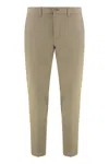 Hugo Boss Versatile Trousers Made From Stretch Fabric In Neutral