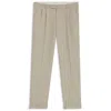 Hugo Boss Regular-fit Pants In Micro-patterned Wool In Neutral