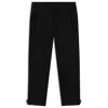 Hugo Boss Regular-fit Pants In Wool Twill With Stretch In Black
