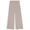 Hugo Boss Regular-fit Pants With Wide Leg In Stretch Fabric In Neutral