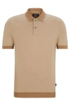 HUGO BOSS REGULAR-FIT POLO SHIRT IN COTTON AND CASHMERE