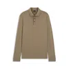 Hugo Boss Regular-fit Polo Shirt In Interlock Cotton In Brown
